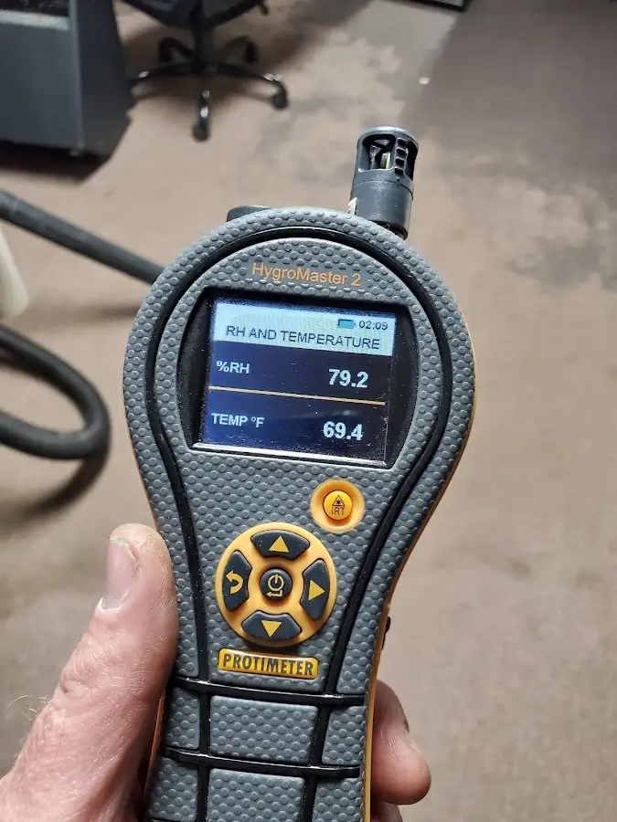 Moisture meter humidity assessment for Fire & Smoke Damage Restoration in Compton